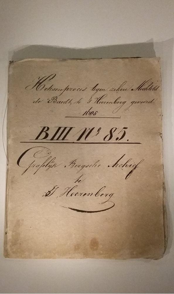 oud geschrift met proces van Mechteld